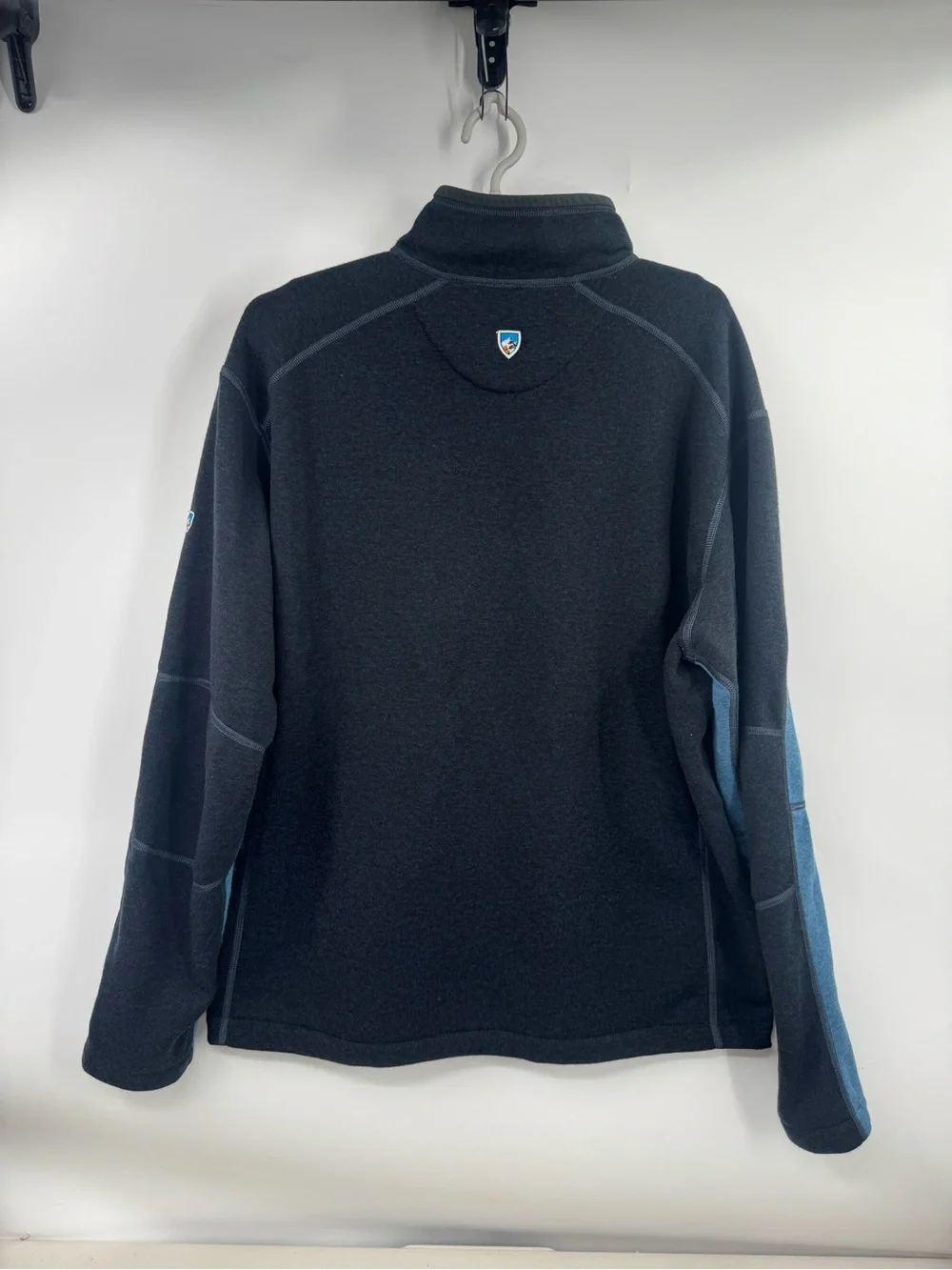 Kuhl Revel 1/4 Zip Pullover Mens 2XL Blue Fleece Colorblock Hiking 3007
